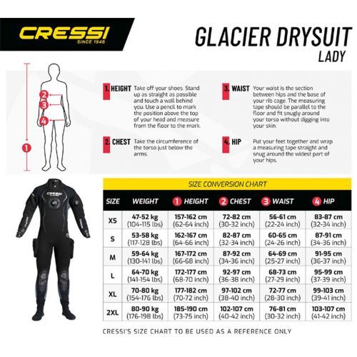 Cressi Skafander suchy Glacier Damski (LQ401401)